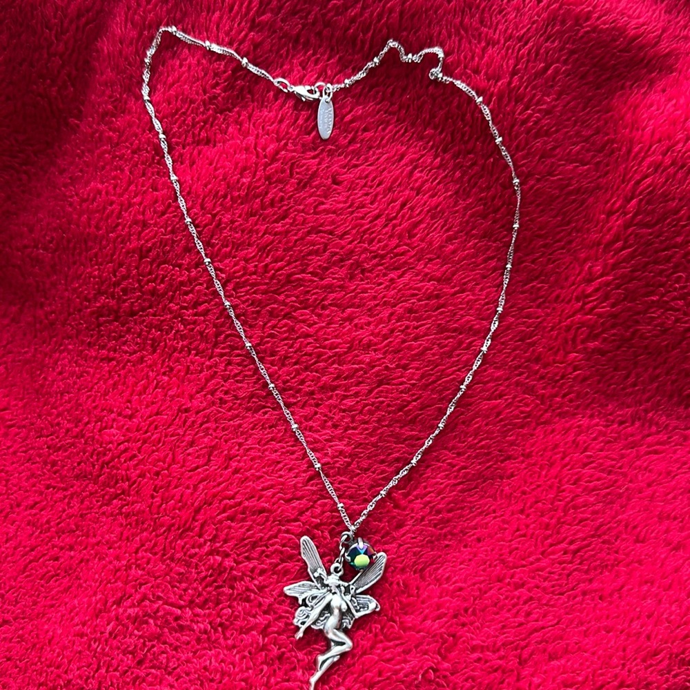 VINTAGE Atlantis Berlin Fairy Scarbee Crystal Pendant